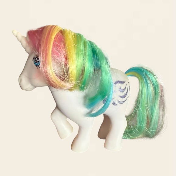 Hasbro Other - Vintage 1984 My Little Pony MLP G1 Rainbow Ponies Windy Unicorn White Hasbro